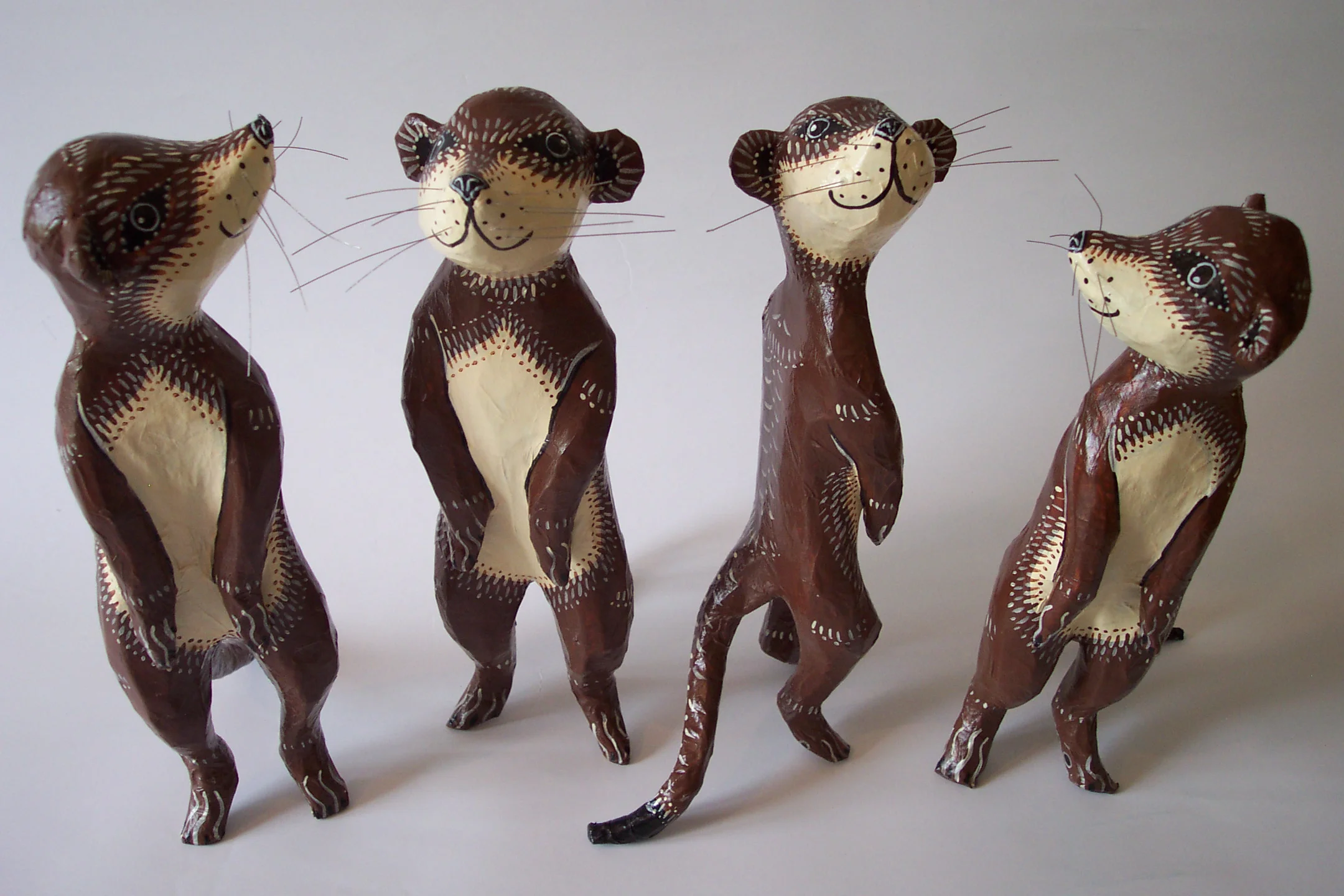 Papier Mache Meerkats