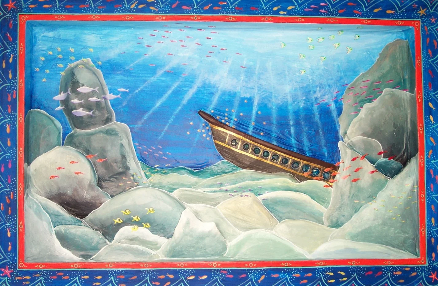 Underwater Scene - Base and Frame Before the Fish were Added.