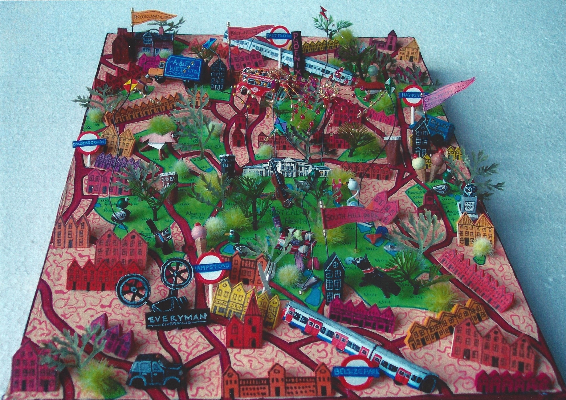 Map of Hampstead Heath and Surrounding Areas