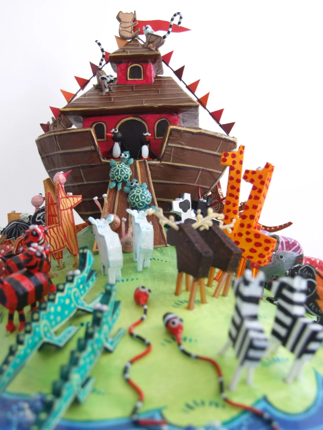 Animals going in to the Ark