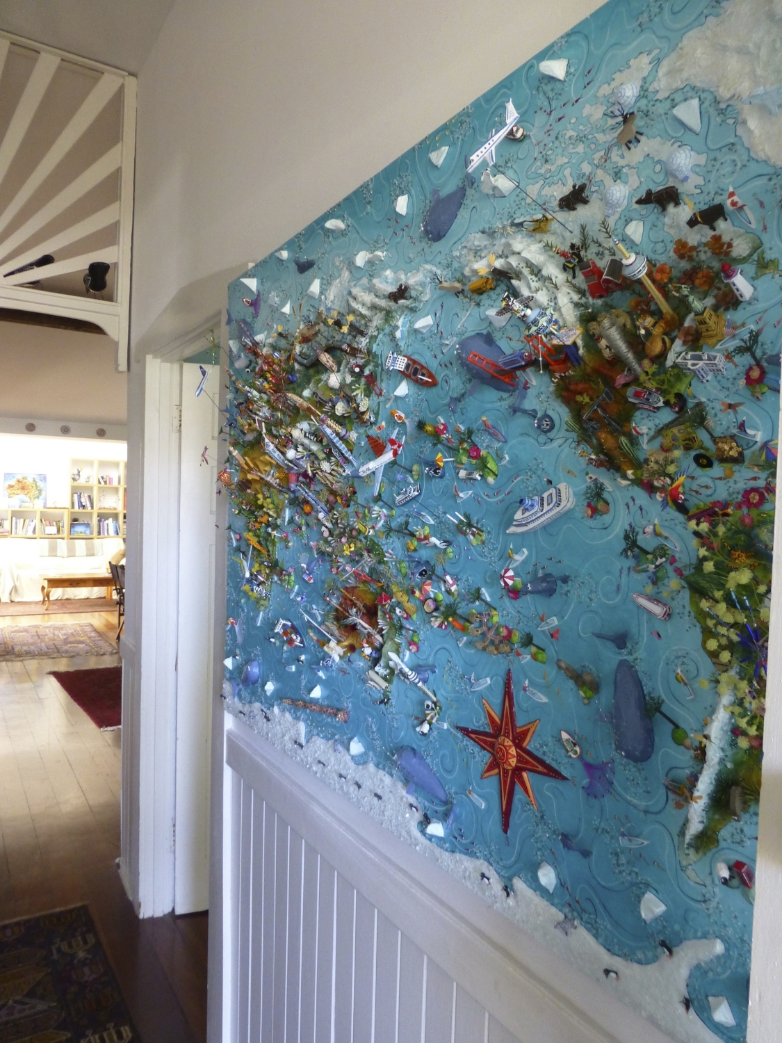 Pacific-centred world map