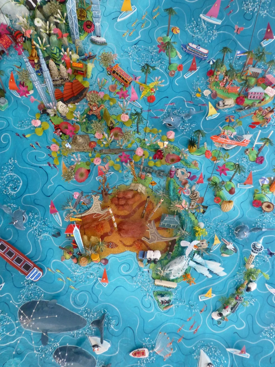 3D World Map - Asia Pacific Detail