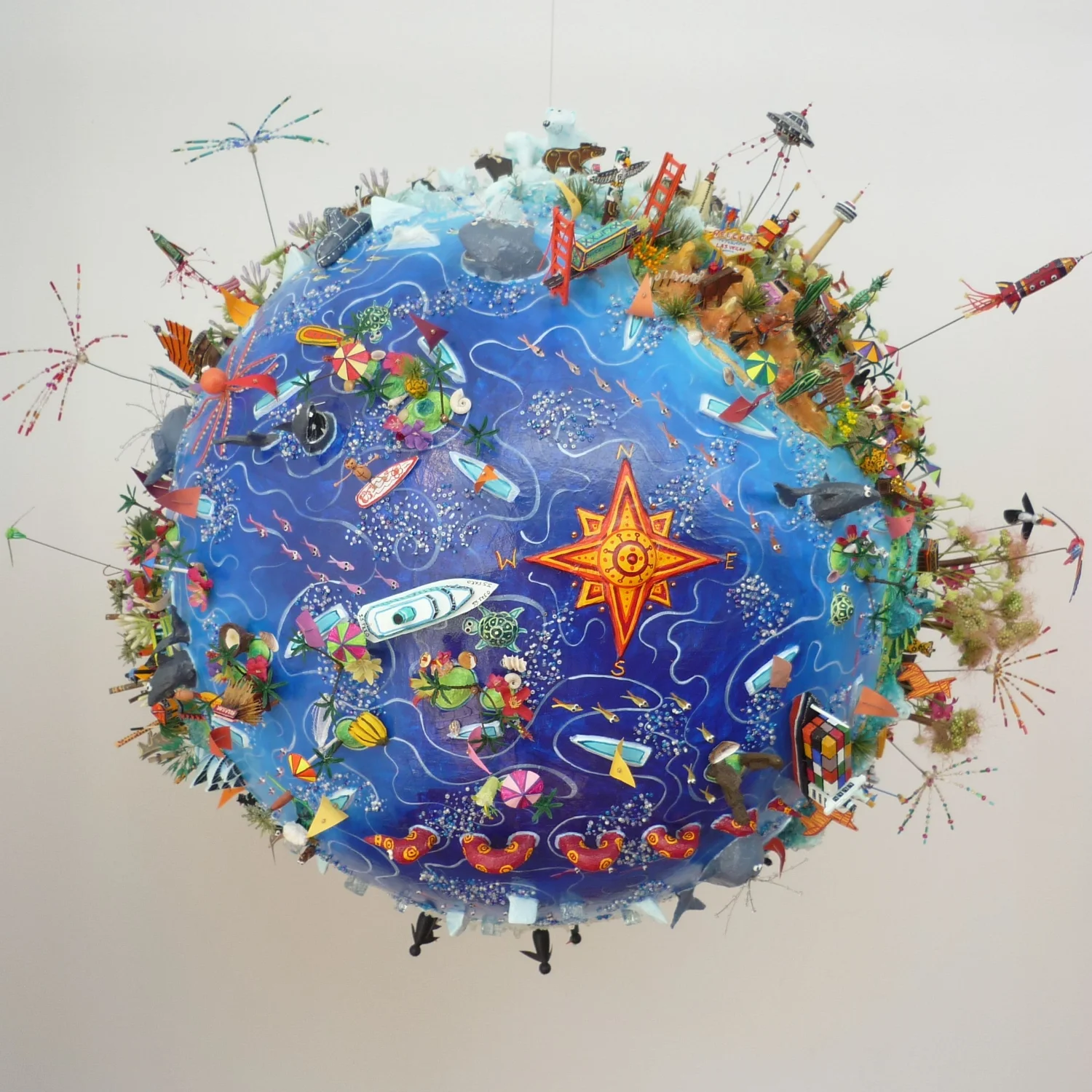 Large Globe - Pacific View