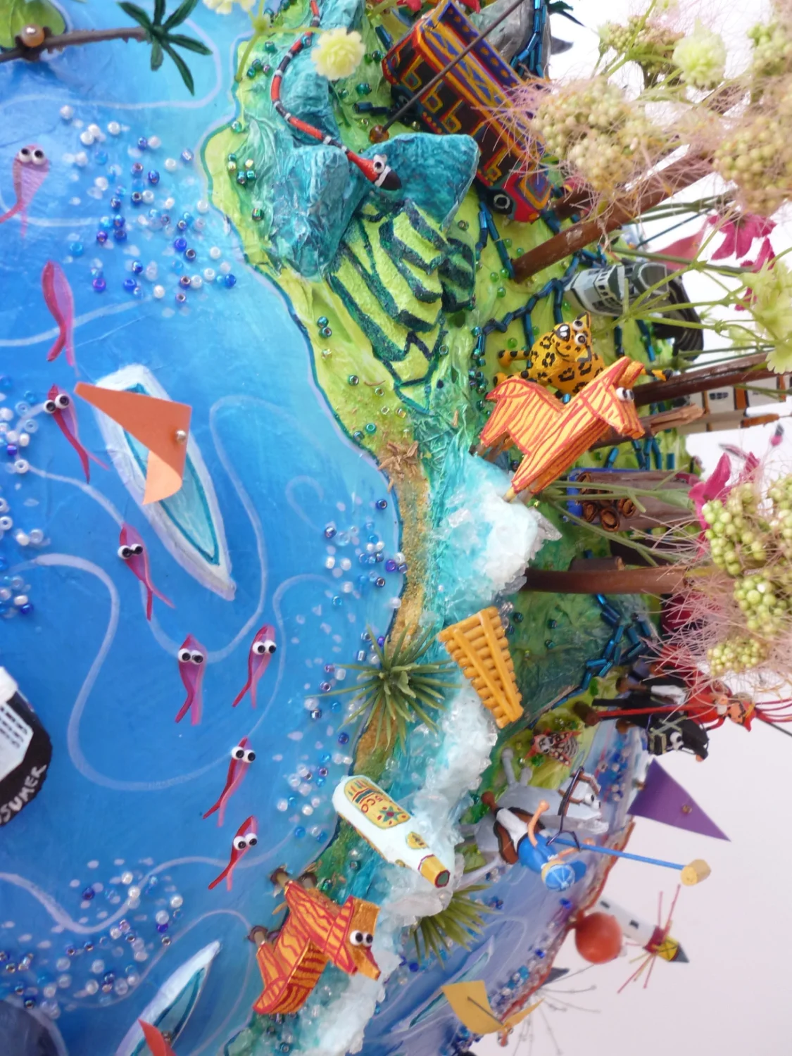 Large Globe - Andes and Machu Picchu