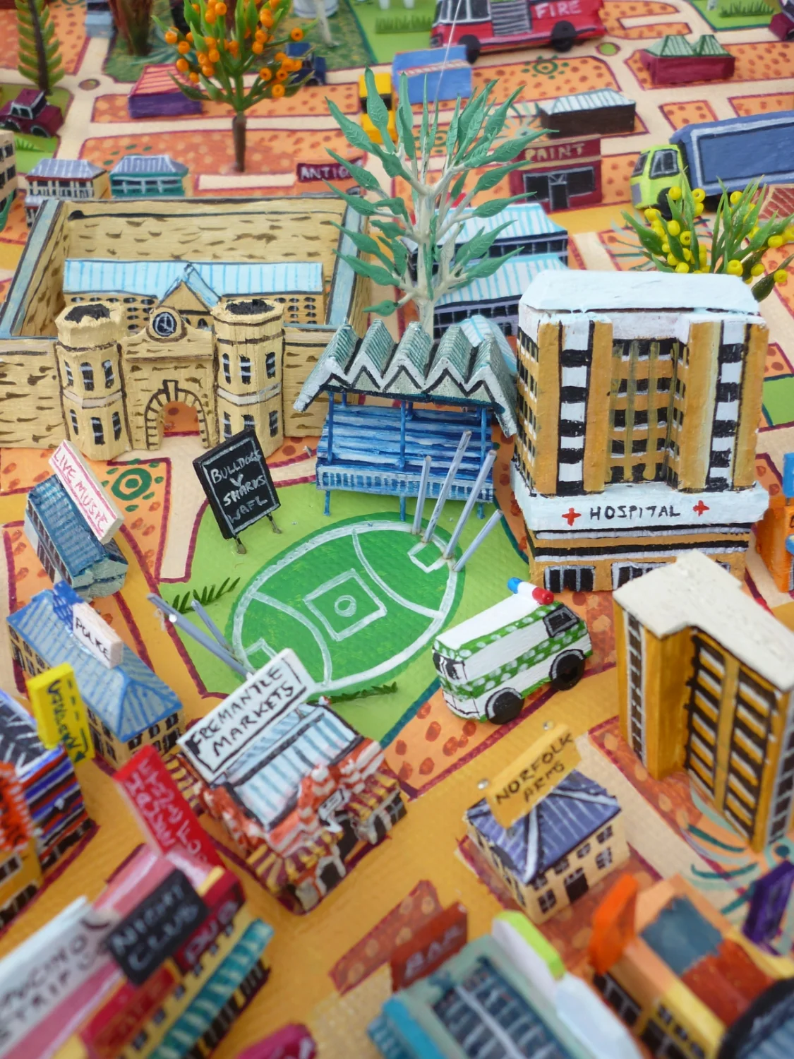 Fremantle Map - Markets, Jail, Oval and Hospital