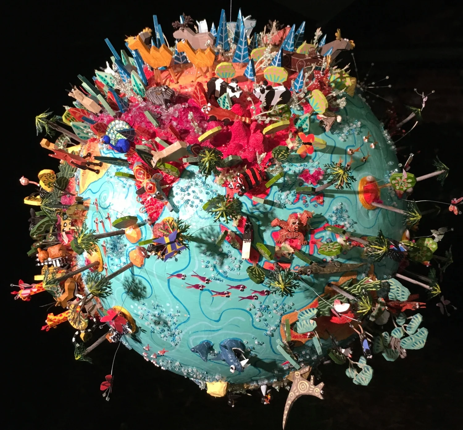 Wildlife Globe - Asia and Australasia - Night