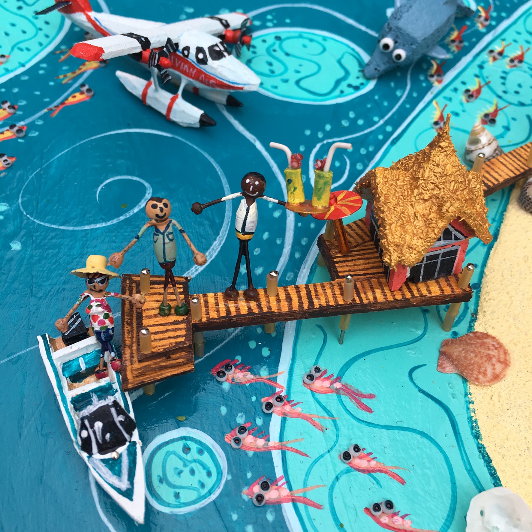 Arriving at Dhigufaru by Seaplane