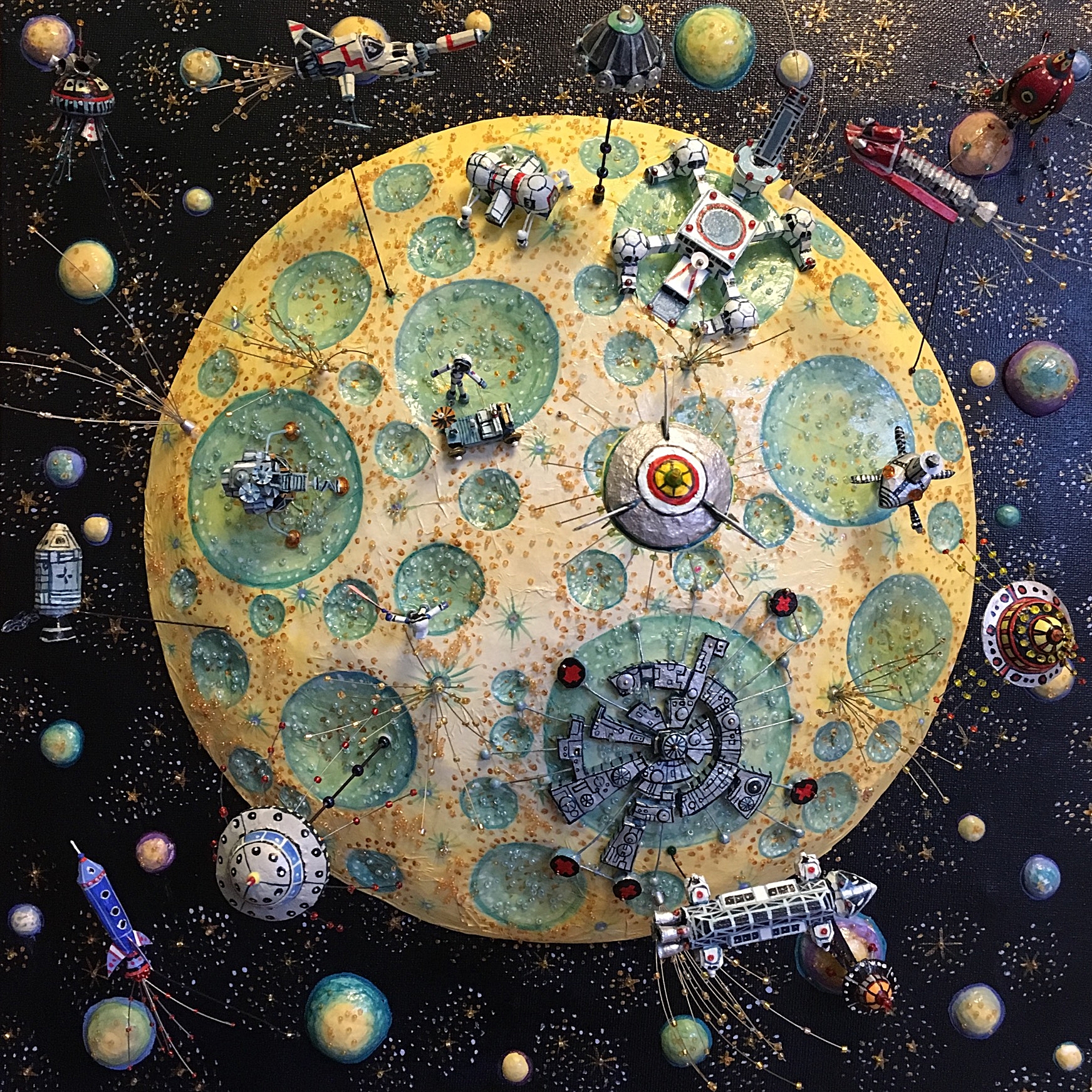 Fantasy Moonscape - Featuring details from several cult Sci-fi TV Series from the Sixties and Seventies