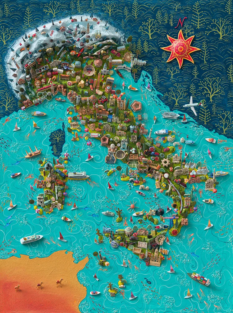 Italian Map In Italian