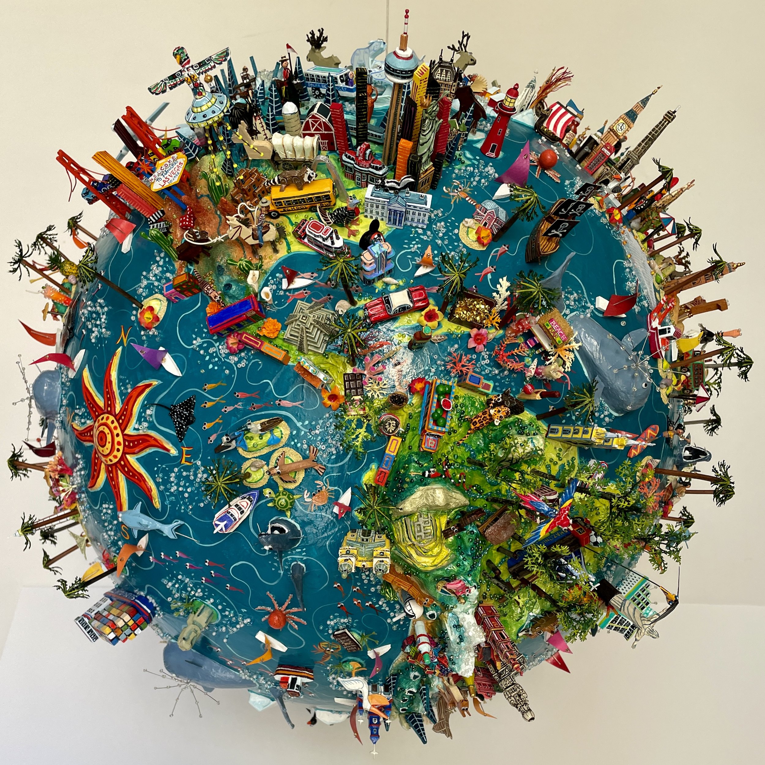 Large Globe North & South America