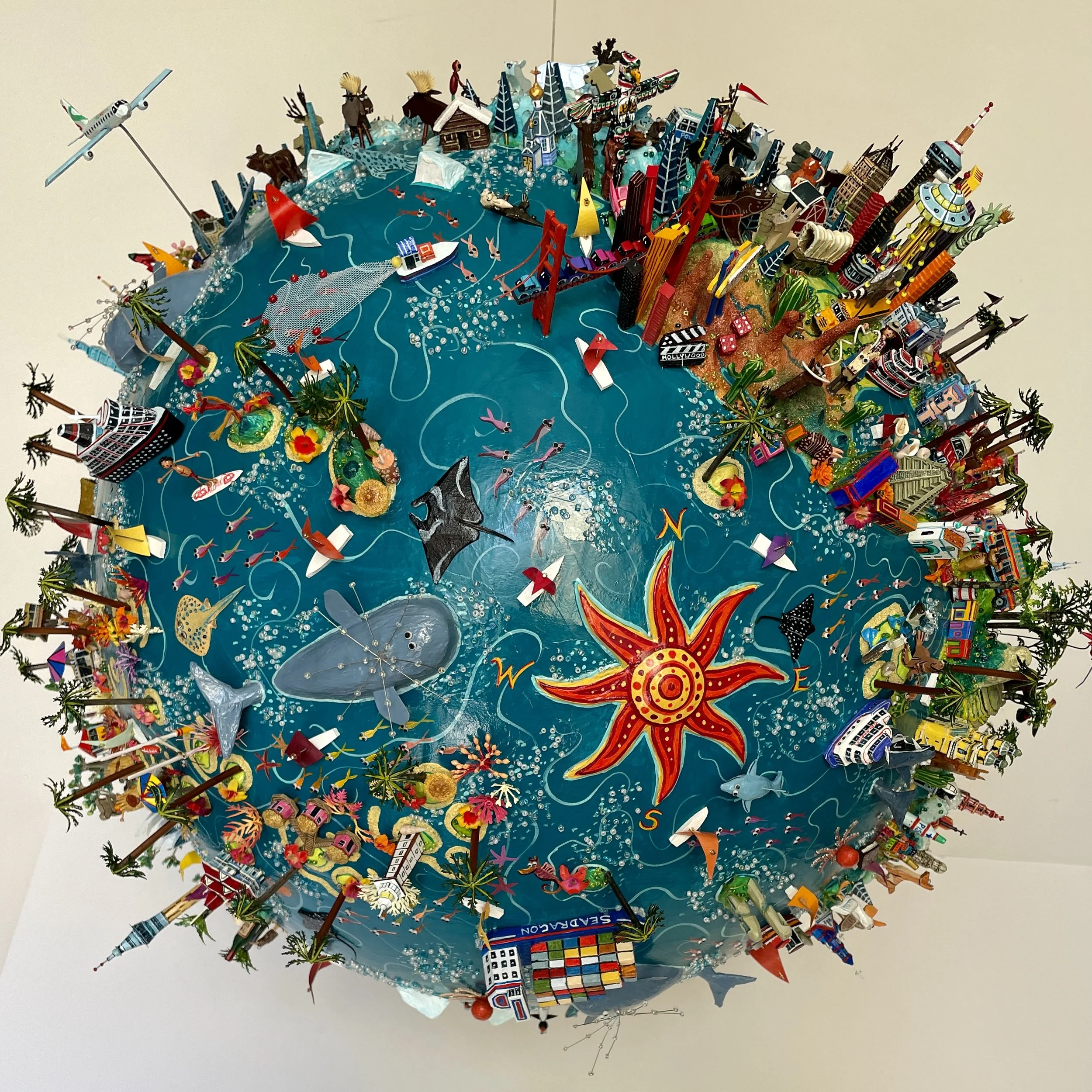 Large Globe - Pacific View