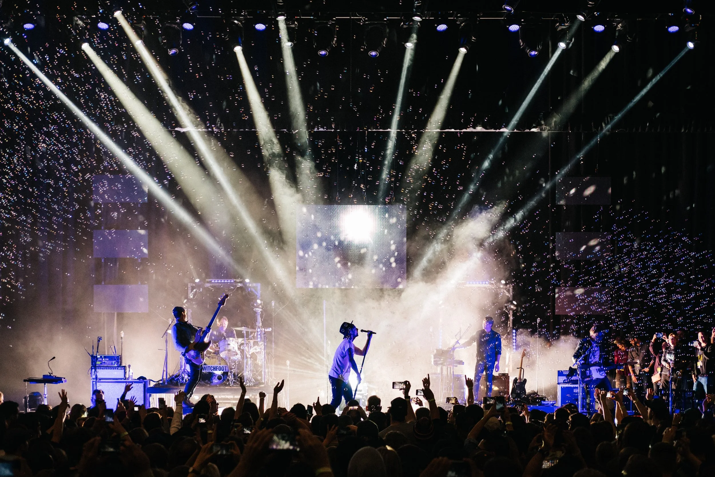 christian rock band switchfoot playing concert in san francisco