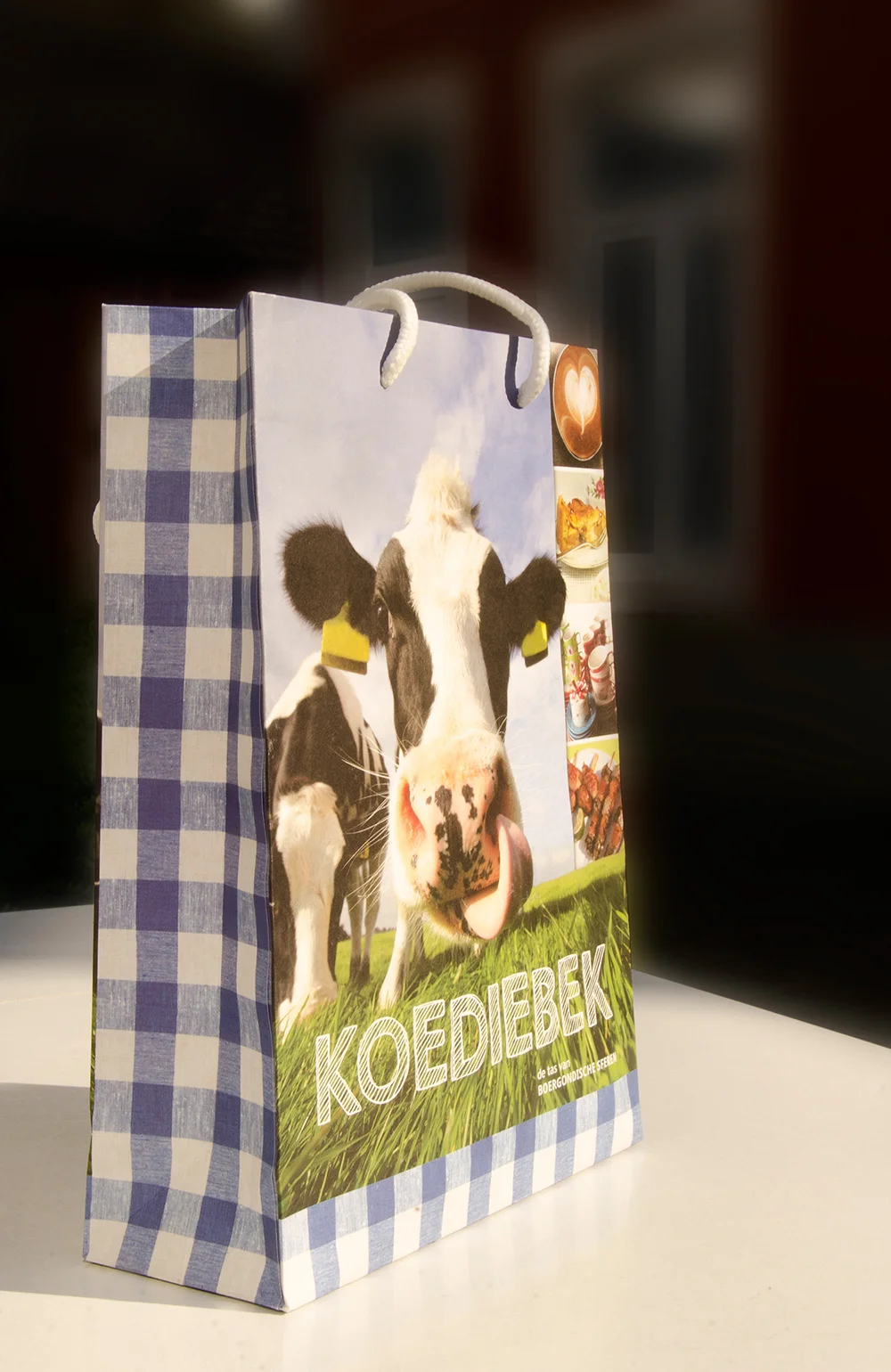 c-bags voor Boergondische Sferen // multi cycli ecologische draagtassen // kraft papier bedrukte draagtassen