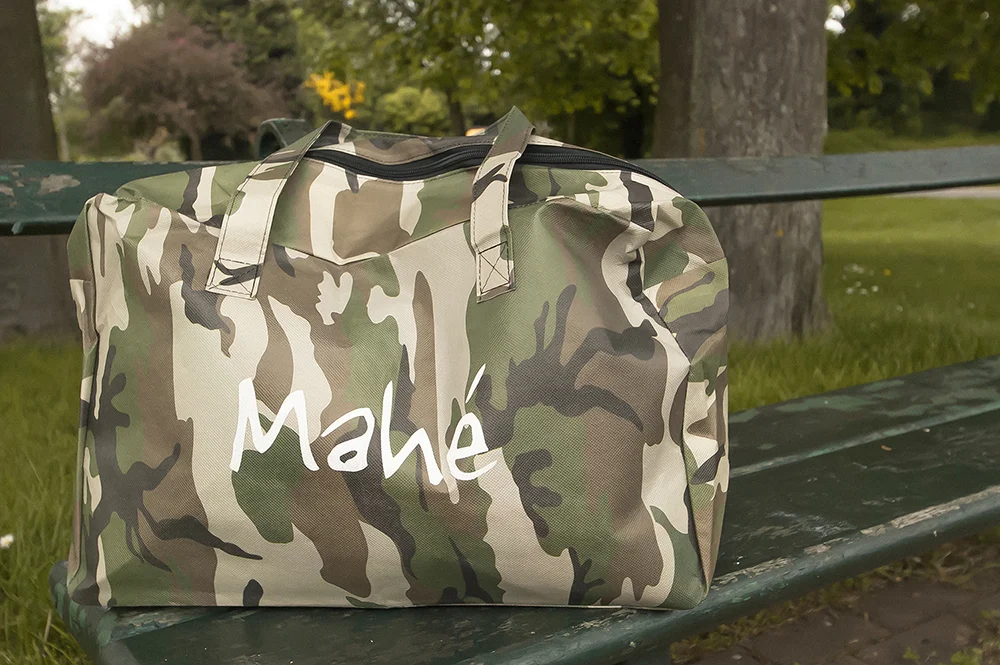 c-bags voor Mahé // single cyclus ecologische draagtassen // PP non woven bedrukte draagtassen - matte laminatie