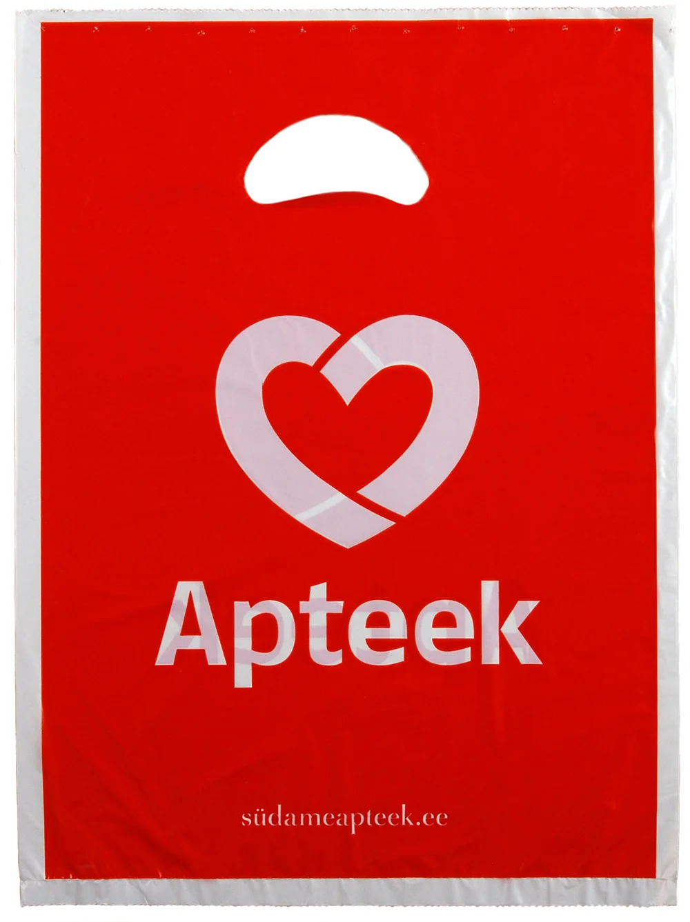 c-bags bedrukte draagtassen voor Apteek // HDPE plastieken draagtasen // LOW BUDGET!