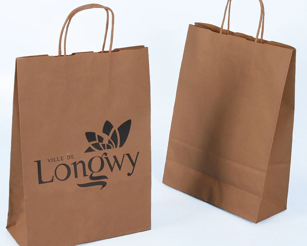 c-bags bedrukte draagtassen voor Lowgwy // multi cycli ecologische draagtassen // automatische papieren tas // low budget