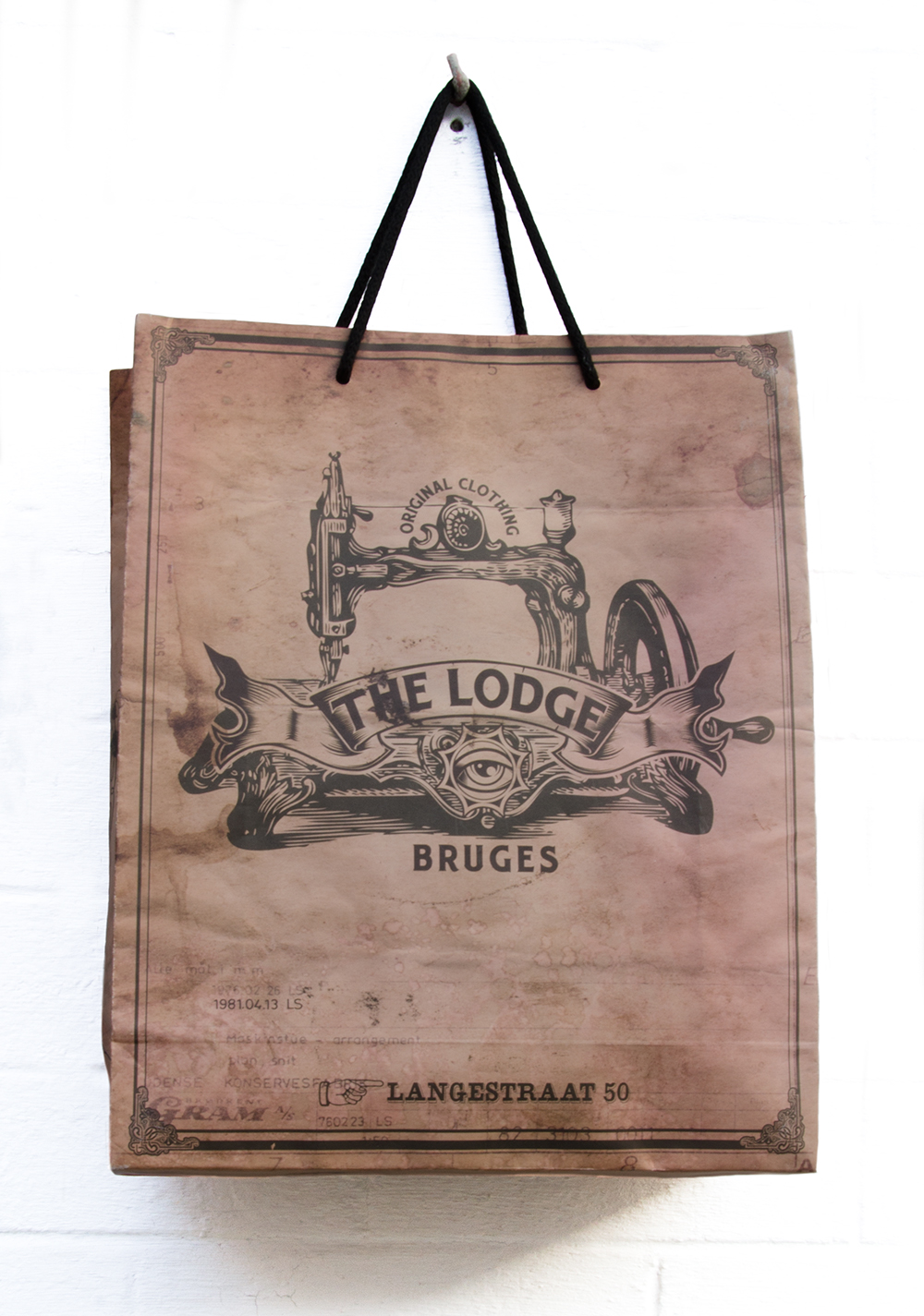 c-bags bedrukte draagtassen voor the Lodge // multi cycli ecologische draagtassen // kraft papier // scherpe prijs!