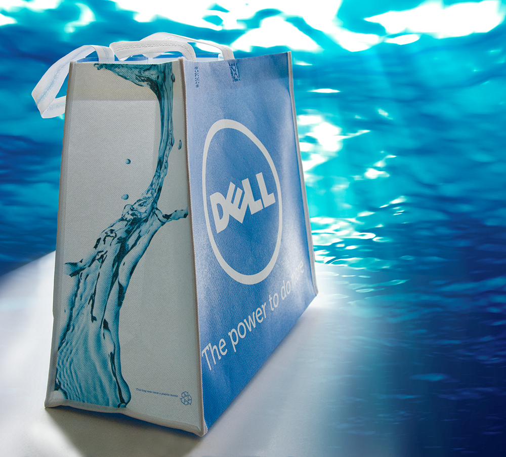 c-bags bedrukte draagtassen voor Dell // single cyclus ecologische draagtassen // PP non woven // betaalbare luxe draagtassen