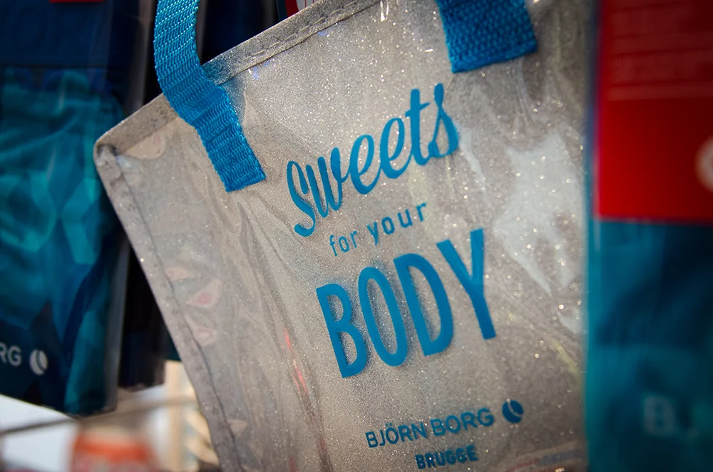 c-bags bedrukte draagtassen voor Bjorn Borg // single cyclus ecologische draagtassen // PP non woven // betaalbare trendy draagtassen