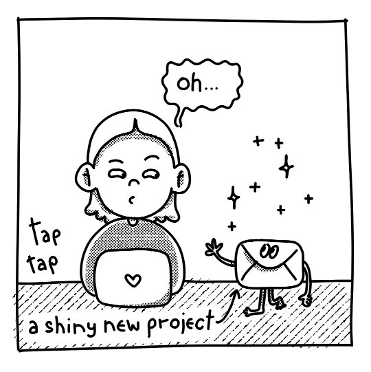 024 03 15 brunhilda weekly comics strip – a shiny new project arrives.jpg