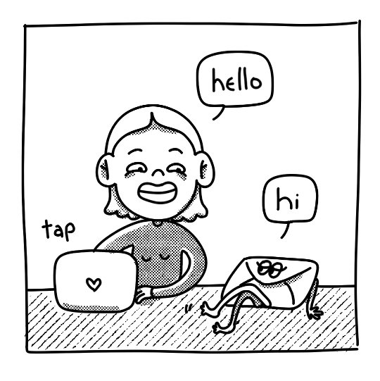 024 03 15 brunhilda weekly comics strip – me saying hello to a shiny new project.jpg