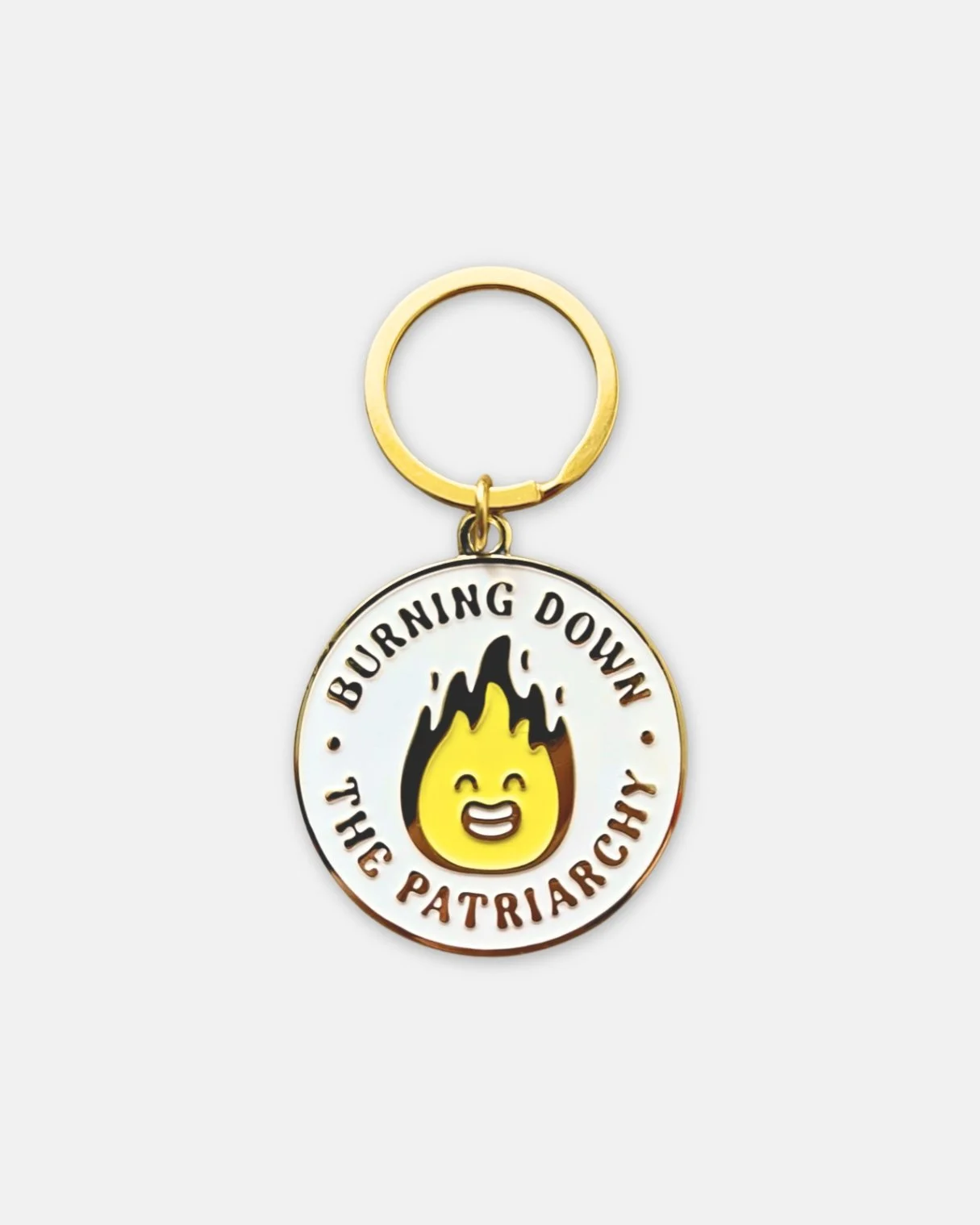 brunhilda keyring fire burning down the patriarchy soft enamel keyring.jpg