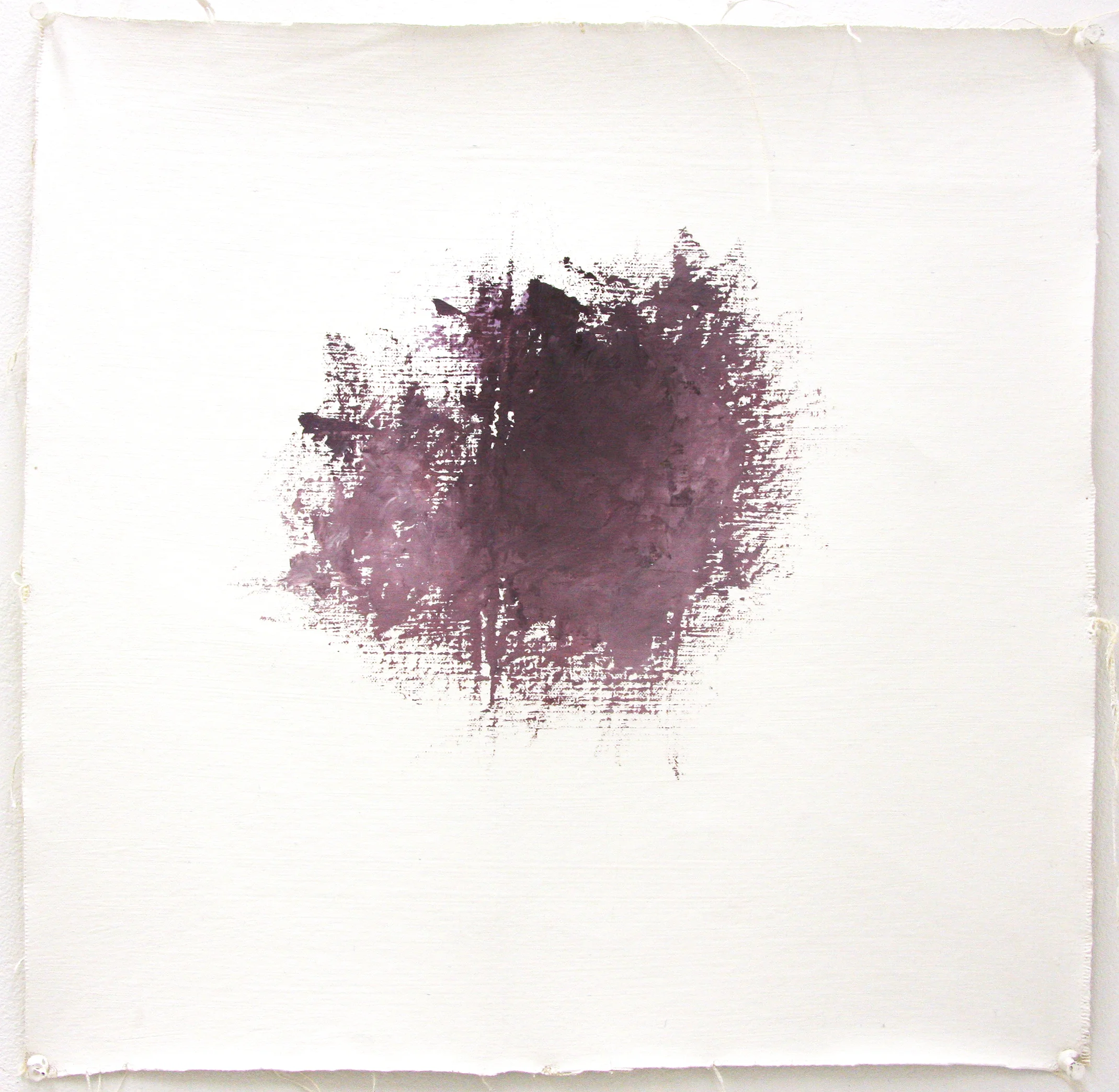 I Mean III (Front) Oil and marker on canvas 41.91 x 41.91 cm (16.5 x 16.5 inches) 2015