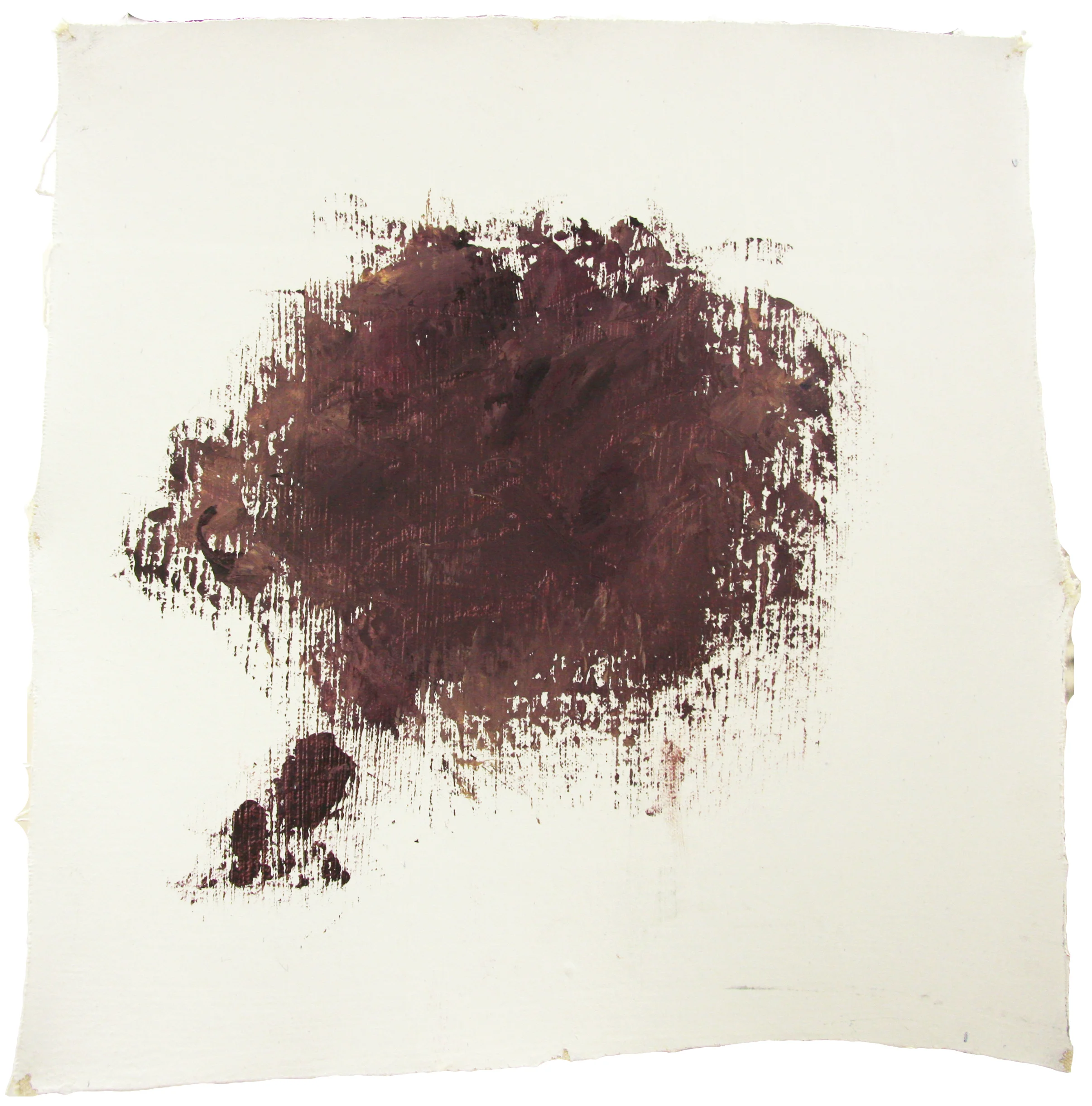 I Mean IIII (Front) Oil and marker on canvas 29.21 x 29.21 cm (11.5 x 11.5 inches) 2015