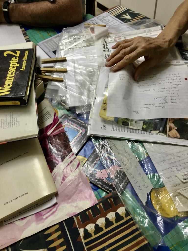  Sorting out recipes, this is where I have inherited my love of recipe books from! 