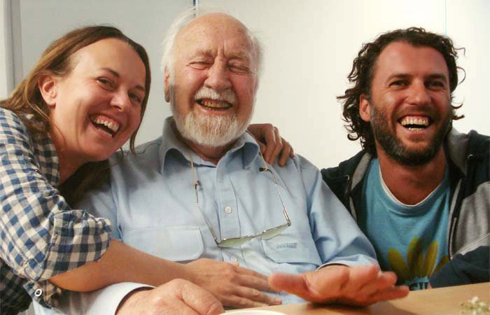 Karen & Ryan con Bill Mollison