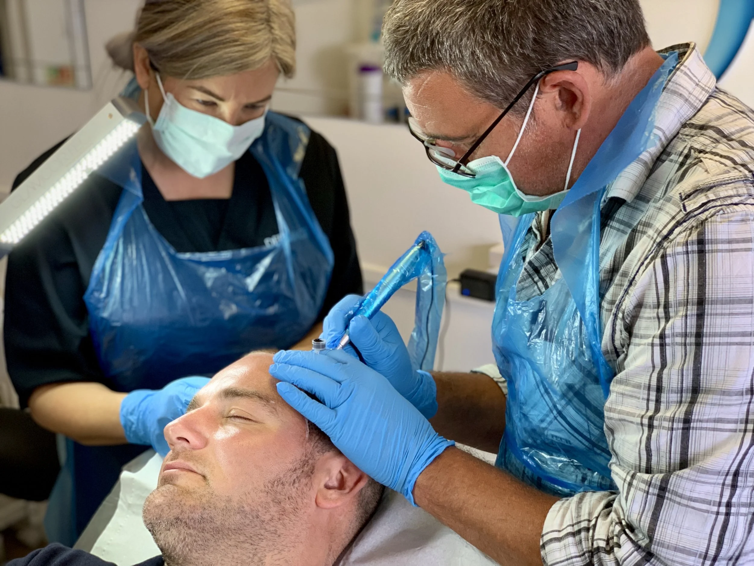Practical training in Scalp Pigmentation, and Scalp densification with Teresa Fletcher of Dermace