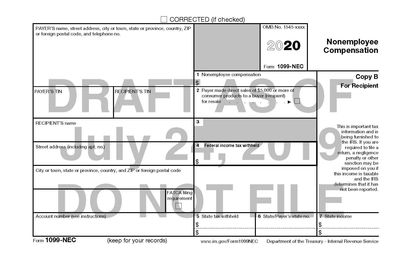 IRS to Bring Back Form 1099-NEC, Last Used in 1982 — Current Federal ...
