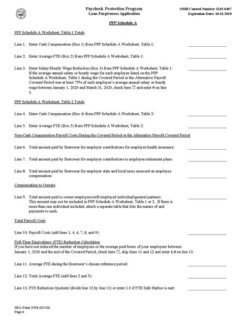 PPP Loan Forgiveness Application and Instructions Released by ...