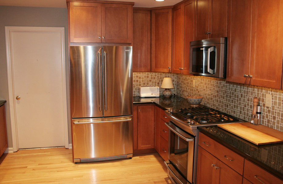 Pennington Kitchen Renovation Stainless Appliances Wood Cabinets.jpg