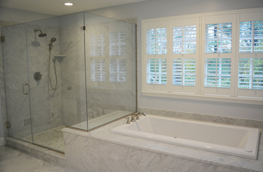 Pennington NJ Bathroom Renovation Carrara Marble.jpg