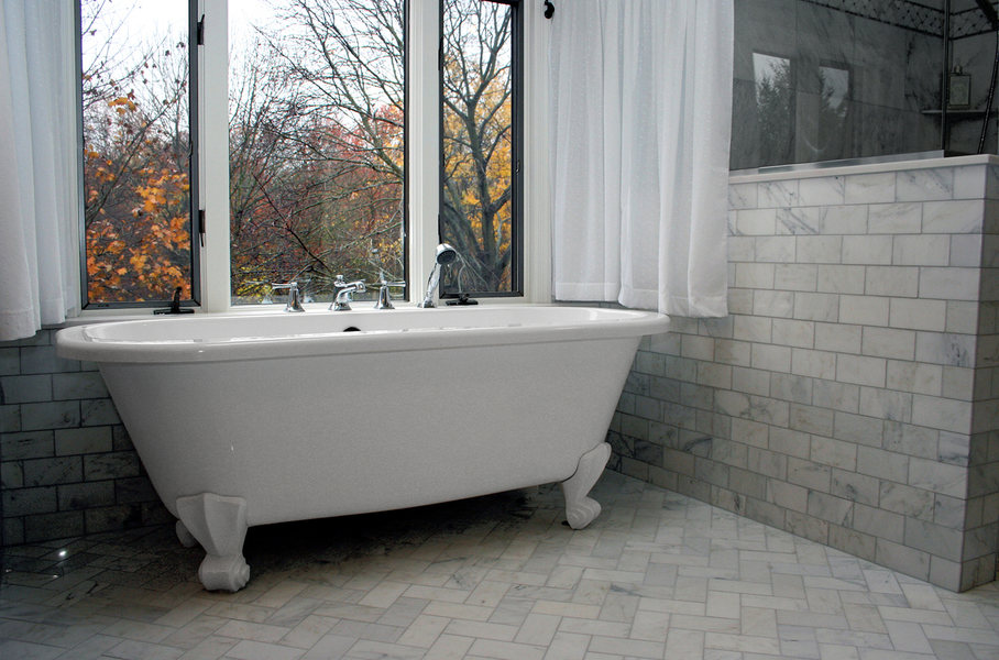 A&E Construction Tile Bathroom Renovatoin Clawfoot Tub.jpg