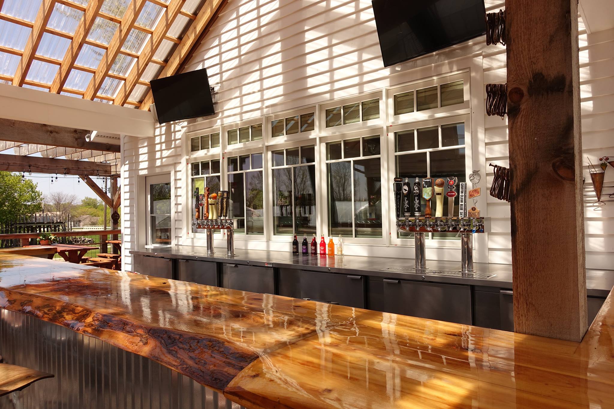 Pictured: Bird Creek Tap Room in Port Austin, Michigan