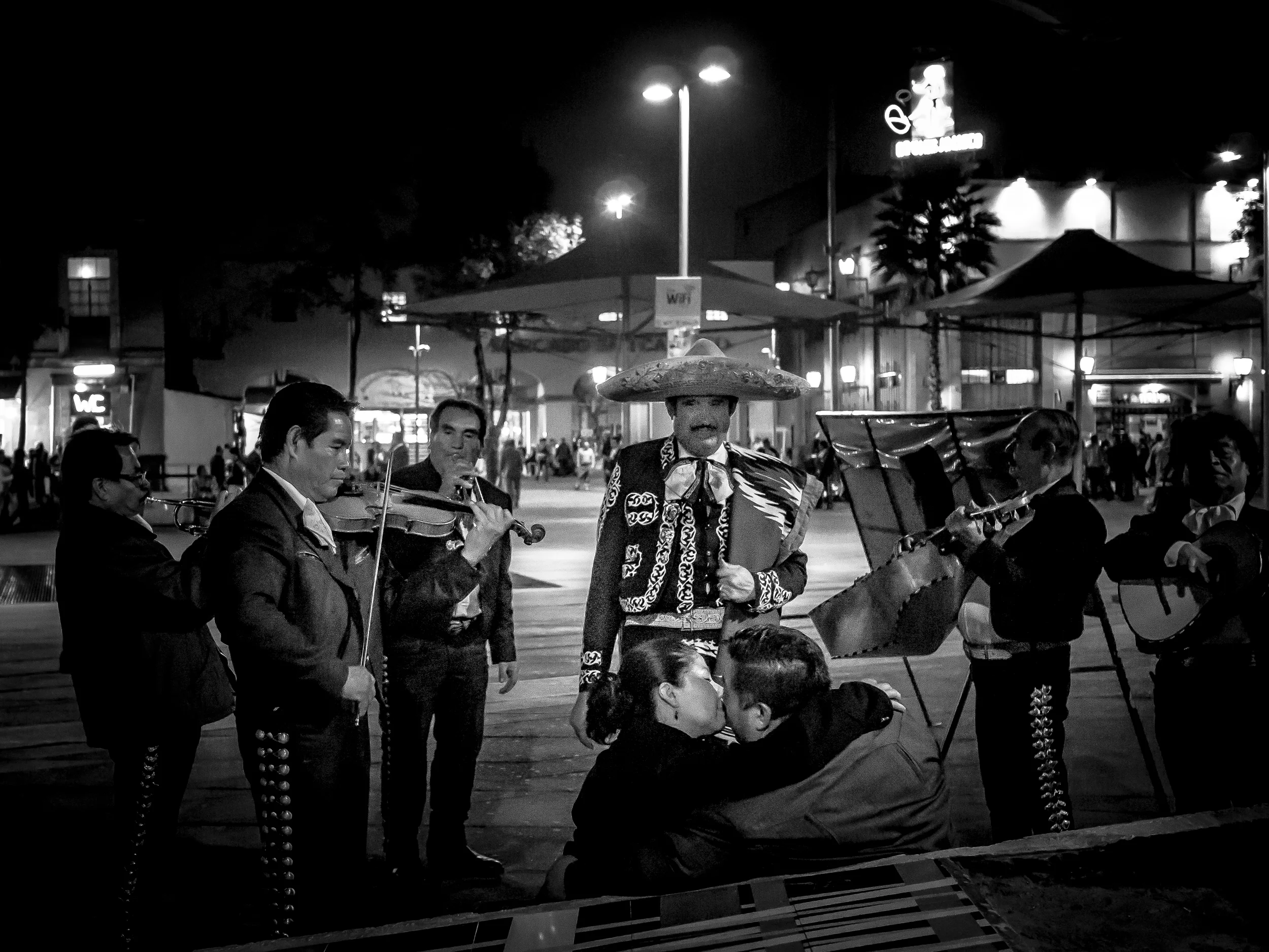 Romance at the plaza - Plaza Garibaldi, Mexico City