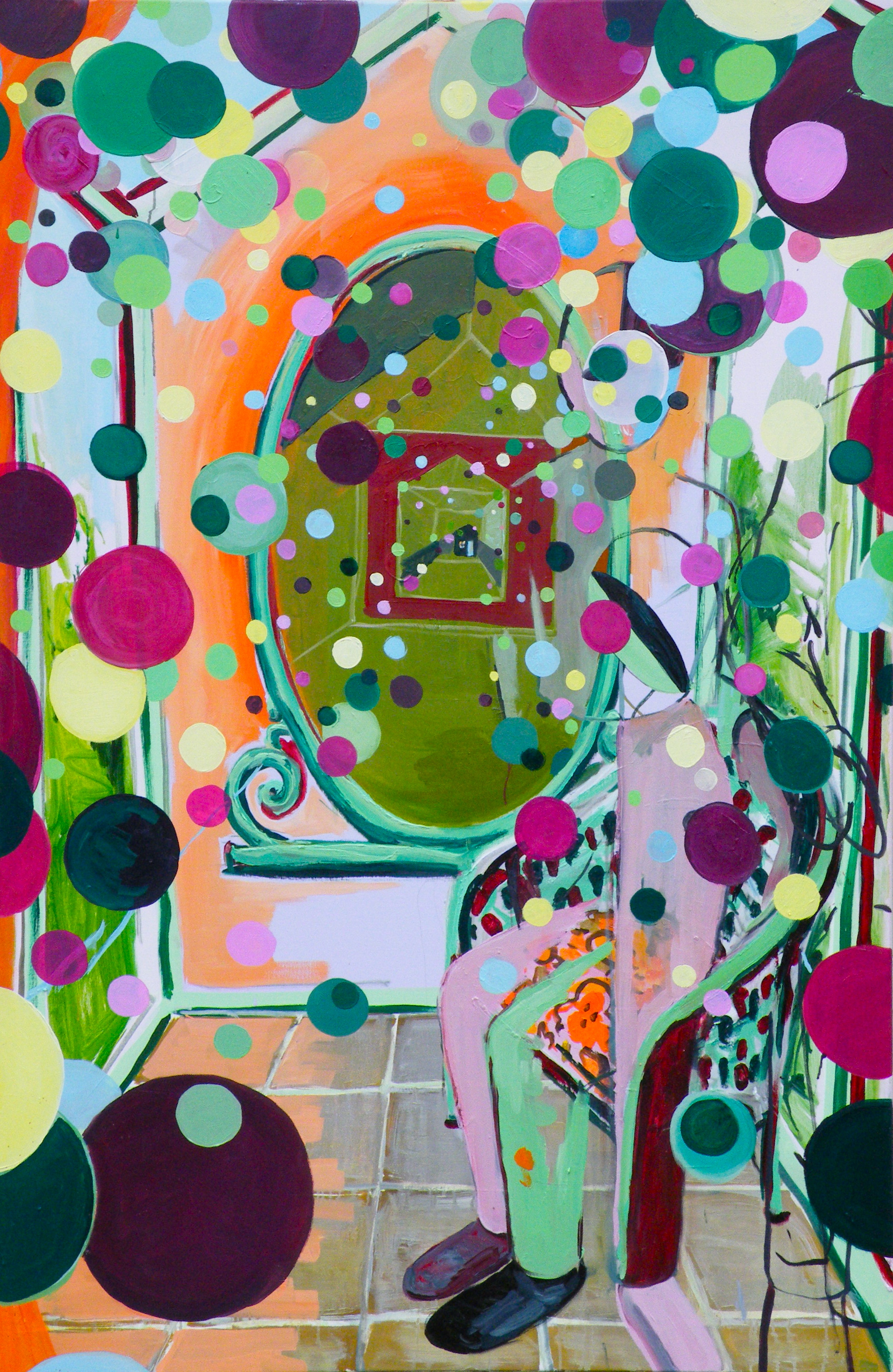 Stephanie Kingston Oil on Canvas Passing Through 100x150cm 2014
