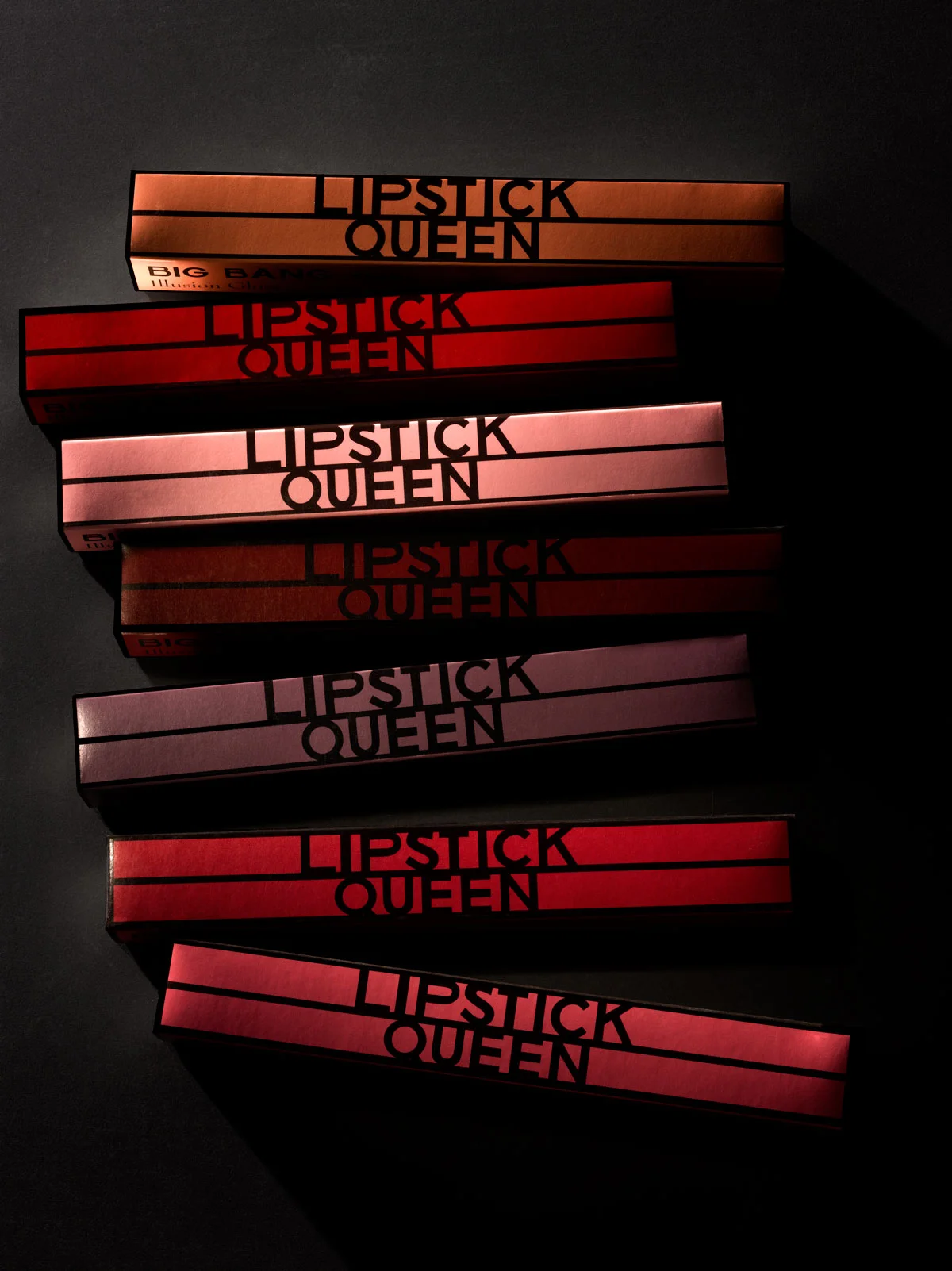 Hand Drawn Illustrations for Luxury Beauty and Cosmetics Brand Lipstick Queen. Packaging Design and Custom Lifework Illustrations by James Benard of Benard Creative.