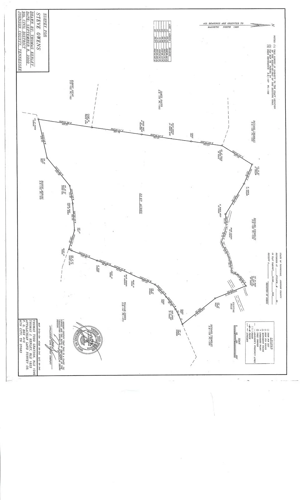 SOLD! MLS 210966 • 22.67 Acres at End of County Road • 249,000