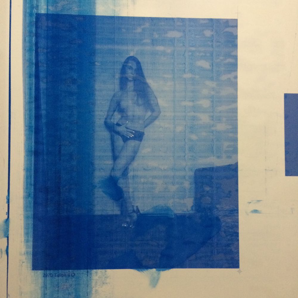 Cyan CMYK color printing plate