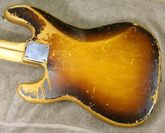 Figure 2 - Here the original lacquer finish appears in all its glory. People are paying good money to have a brand new guitar look like this. 