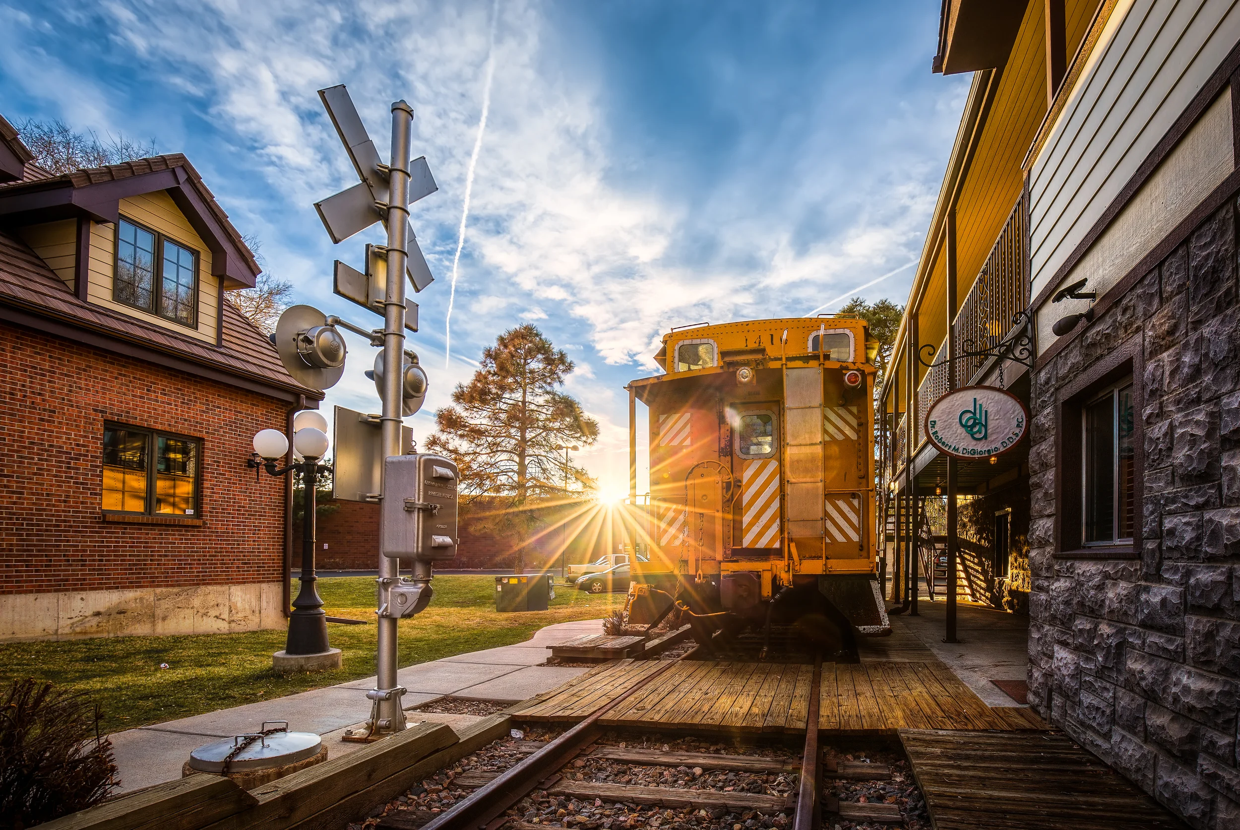 The old train station in Parker Colorado