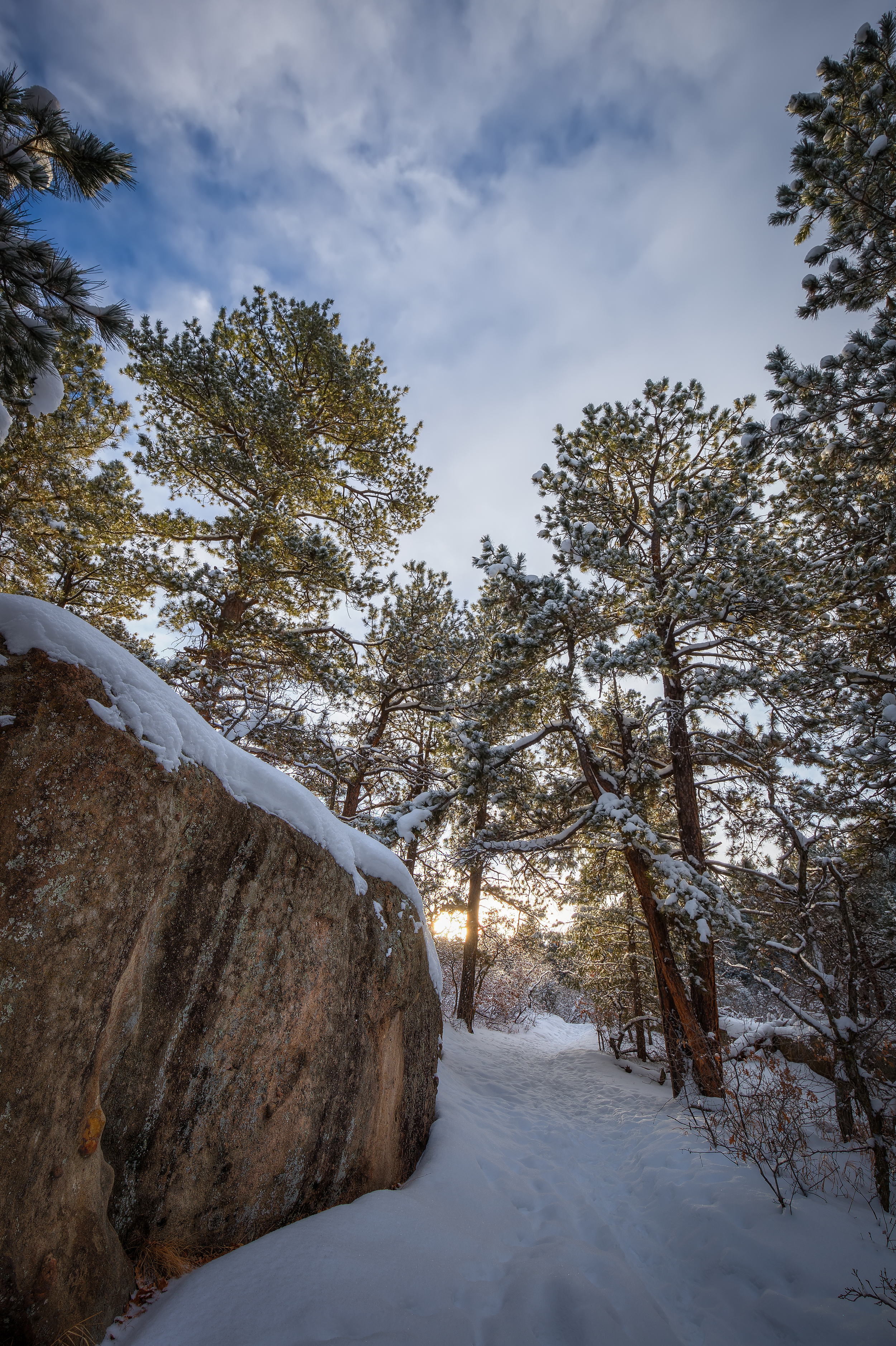 When I took this photo, it was very cold. So cold in fact that not even five minutes of being out here, my camelback tube had frozen solid (5) bracket HDR * f/13 * ISO 100 * 16mm
