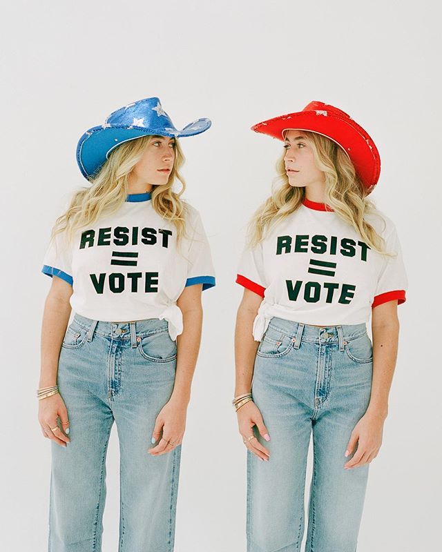 We have the power to stand up for what we believe in and make a change, so get out there and vote! All the cool kids are doing it. @modelcitizensvote @vmagazine
photo: @jacqharriet 
stylist: @jakesammis
makeup: @tamah_krinsky 
hair: @_gloriaespinoza 