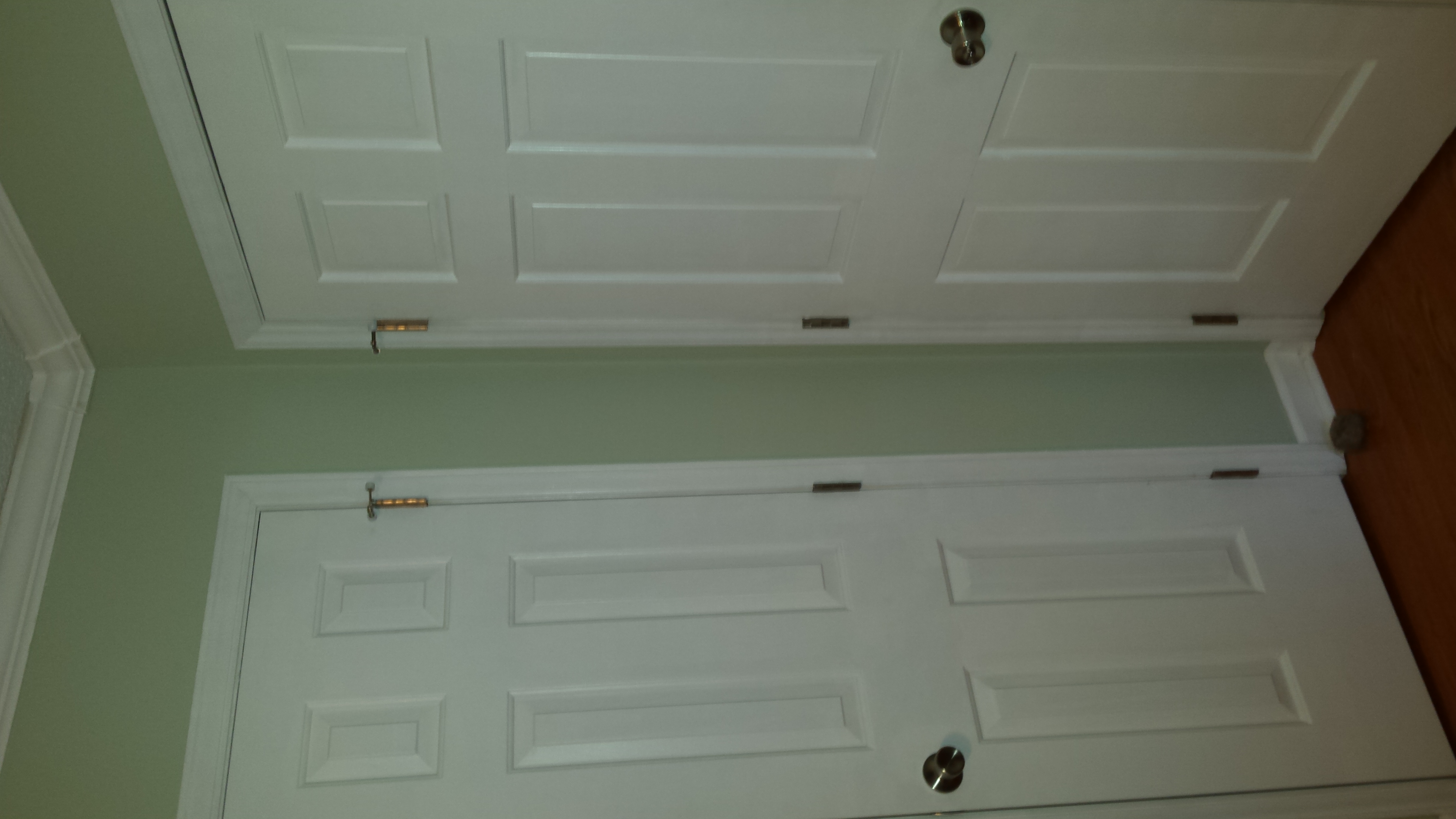  Changed door knobs and hinges 