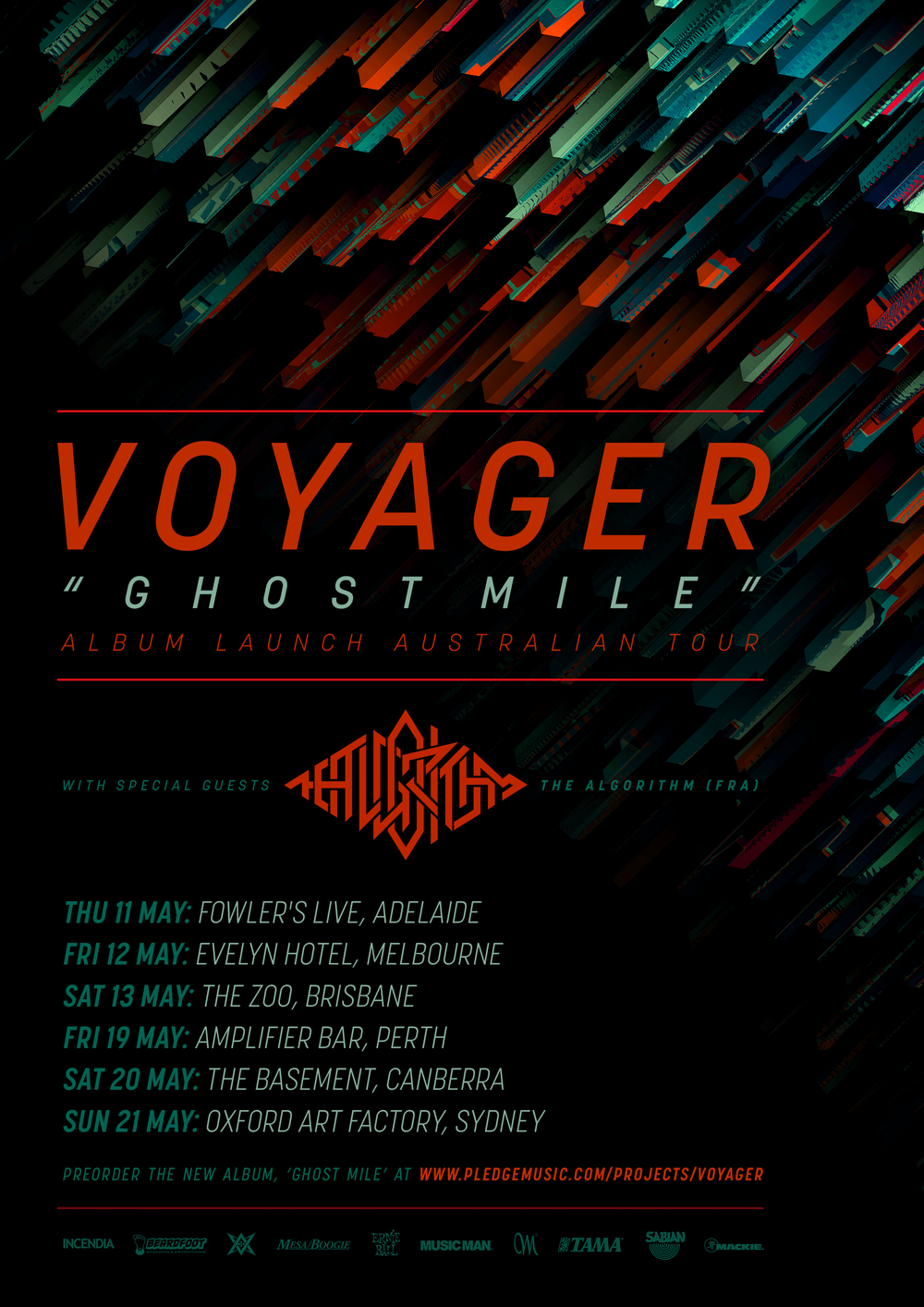 Australia Tour 2017 Voyager The Algorithm