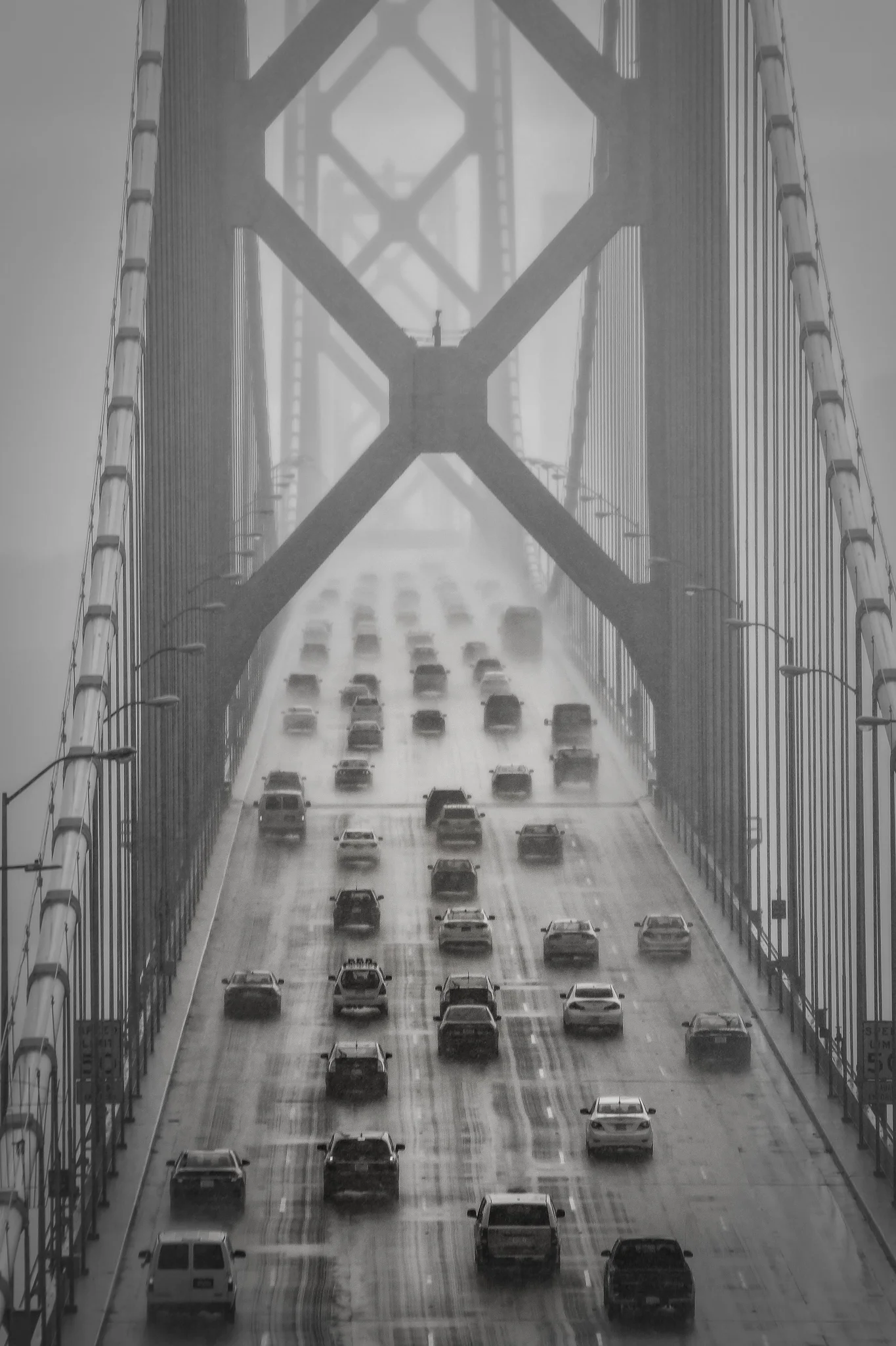 Bay Bridge Fog (detail)