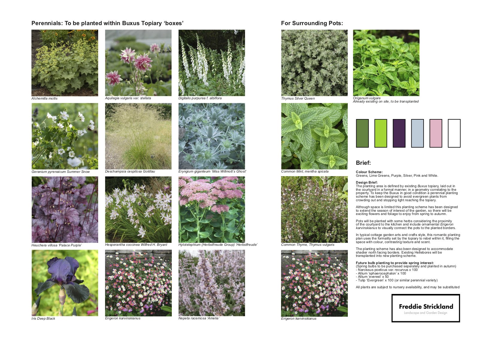 Planting mood board